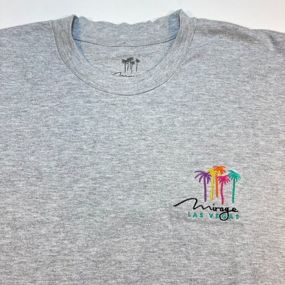 Mirage Las Vegas Hotel & Casino Embroidered T Shirt Sz Mens M